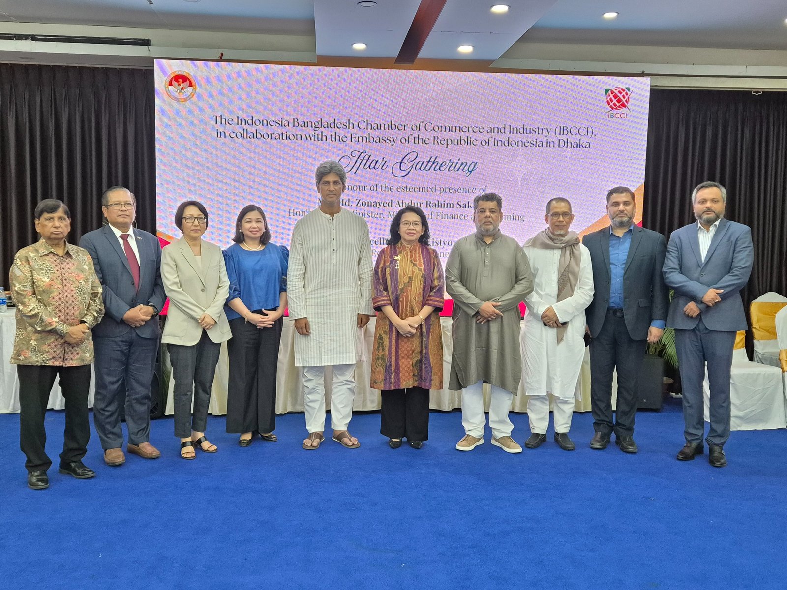 নবনিযুক্ত ইন্দোনেশিয়ার রাষ্ট্রদূতের সম্মানে ইফতার মাহফিলের আয়োজন করেছে আইবিসিসিআই
