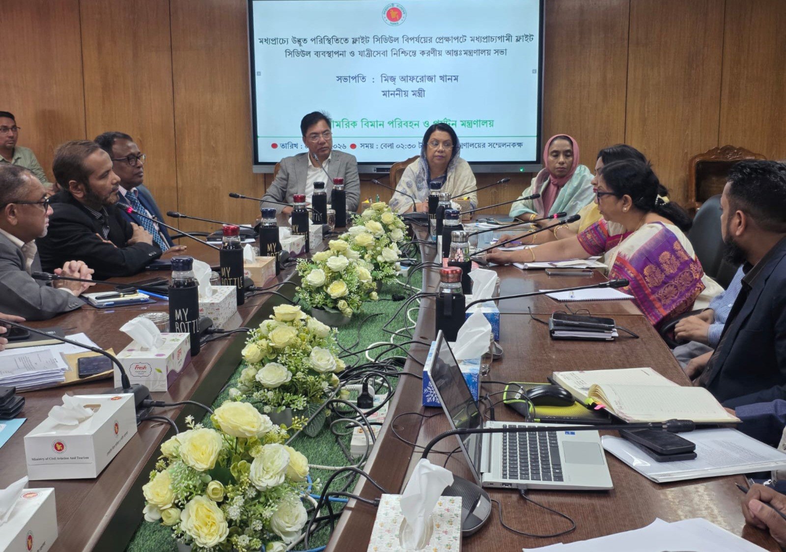 উৎসাহের সঙ্গে কাজ করে ৬ মাসে দৃশ্যমান অগ্রগতির আহ্বান বিমান মন্ত্রীর