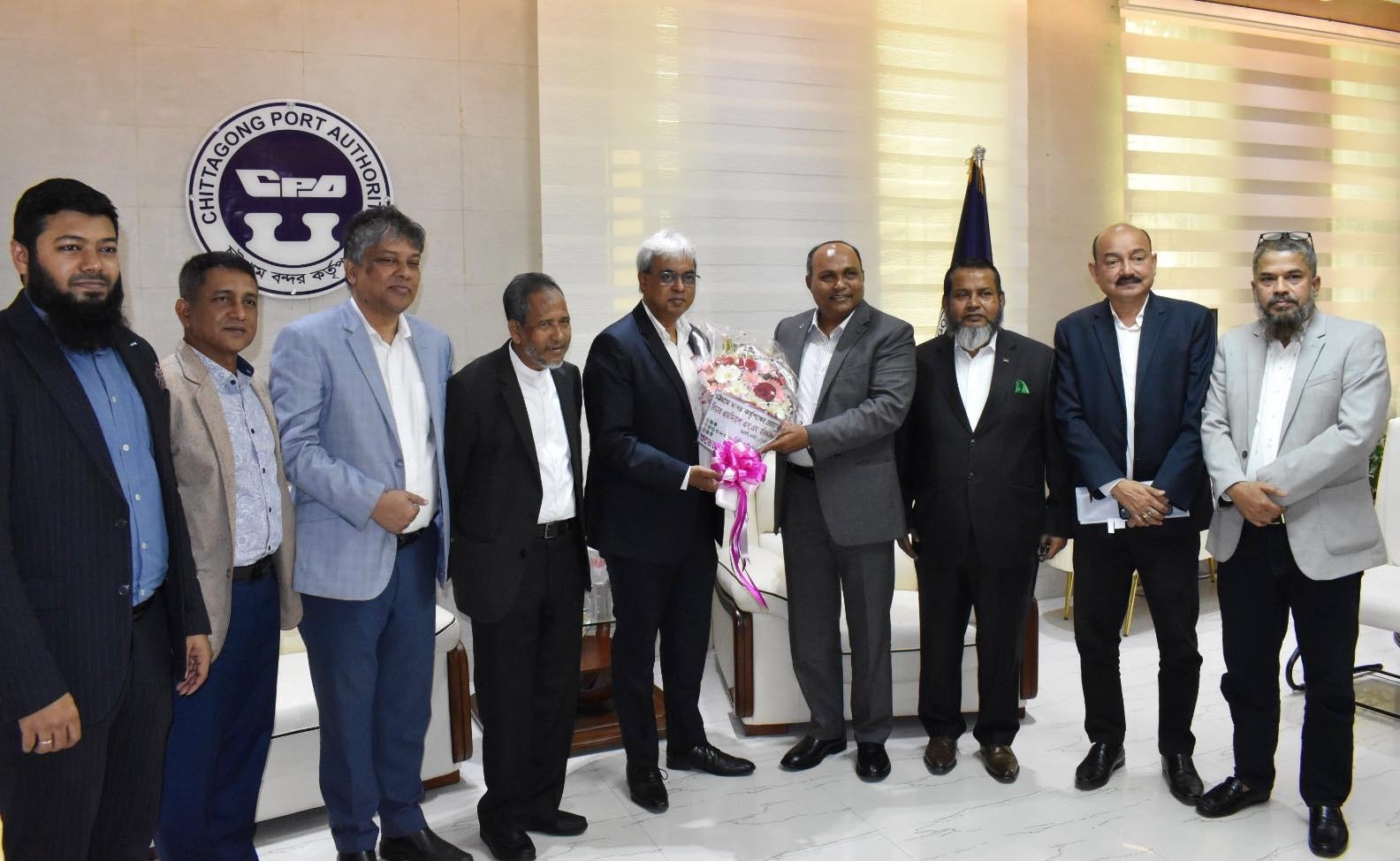 চট্টগ্রাম বন্দর চেয়ারম্যানের সাথে বিজিএমইএ প্রতিনিধিদলের সৌজন্য সাক্ষাৎ