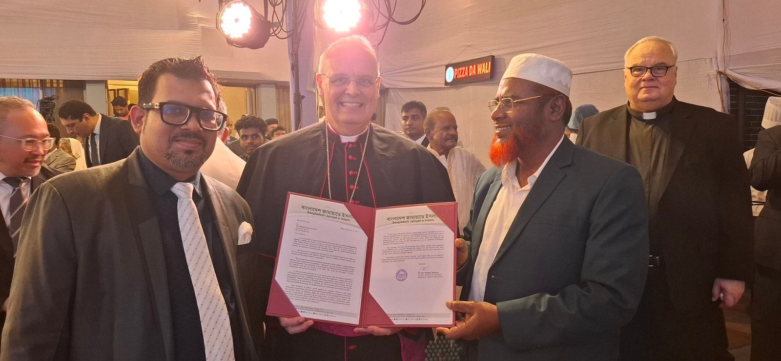 ভ্যাটিকান দূতাবাসে Pope’s Feast উদযাপনে পোপকে অভিনন্দন জানাতে জামায়াতের অংশগ্রহণ