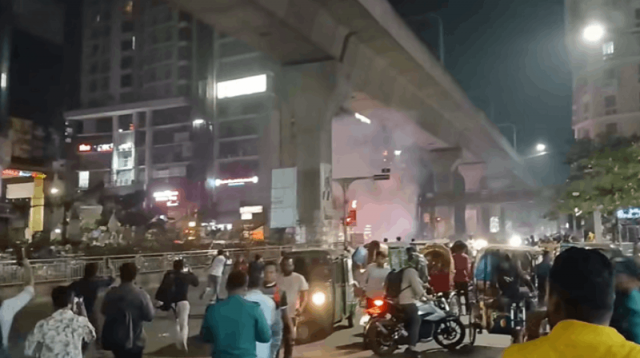 ঢাকায় এনসিপির কার্যালয়ের সামনে ককটেল বিস্ফোরণ