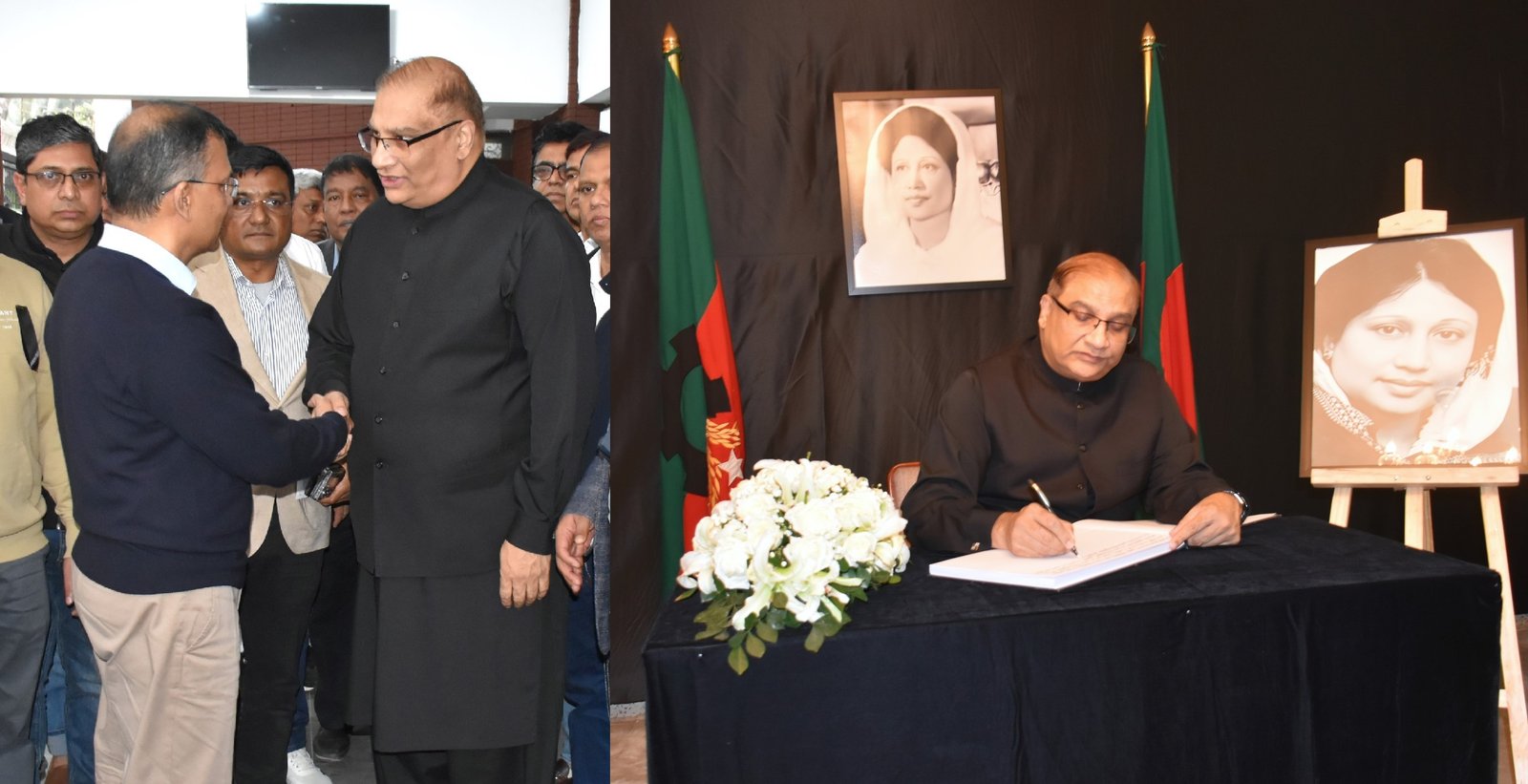 বেগম খালেদা জিয়ার মৃত্যুতে বিএনপি কার্যালয়ে উপস্থিত হয়ে পাকিস্তান হাইকমিশনারের শোক প্রকাশ