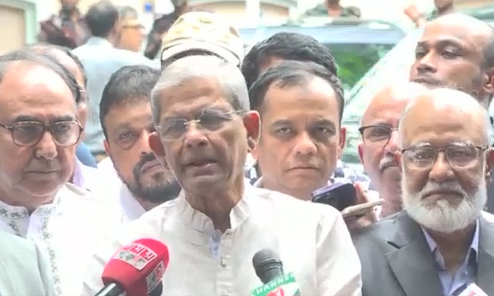 নির্বাচন নিয়ে কোন কথা হয়নি: মির্জা ফখরুল