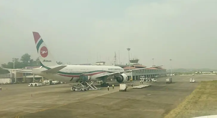 সিলেট ওসমানী ইন্টারন্যাশনাল এয়ারপোর্টে অবতরন তারেক করলো রহমানের প্লেন
