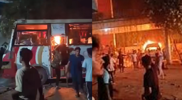 মধ্যরাতে ড্যাফোডিল ও সিটি বিশ্ববিদ্যালয়ের মধ্যে সংঘর্ষ ও অগ্নিসংযোগ