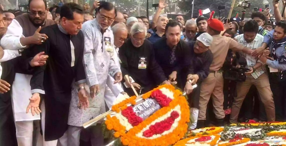 ভাষা আন্দোলনের শহীদদের প্রতি বিএনপির শ্রদ্ধা