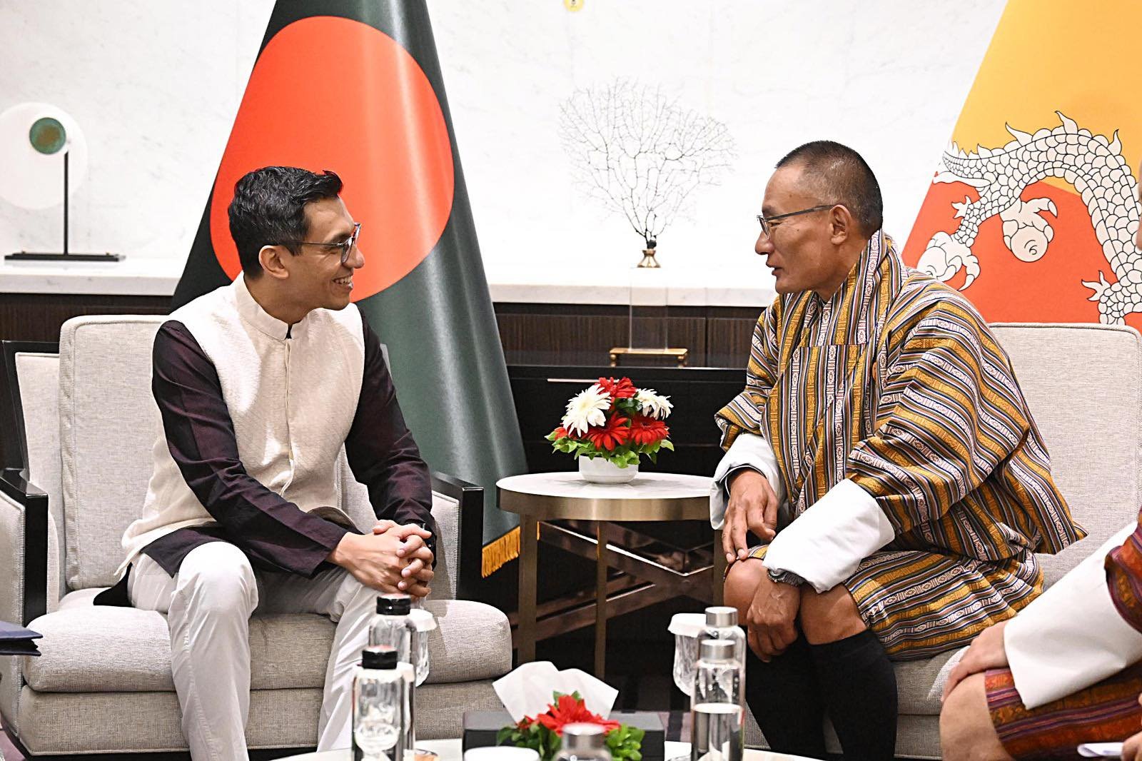 ভুটানের প্রধানমন্ত্রী শেরিং টোবগের সাথে সৌজন্য সাক্ষাৎ করেছেন বিডা নির্বাহী চেয়ারম্যান আশিক চৌধুরী