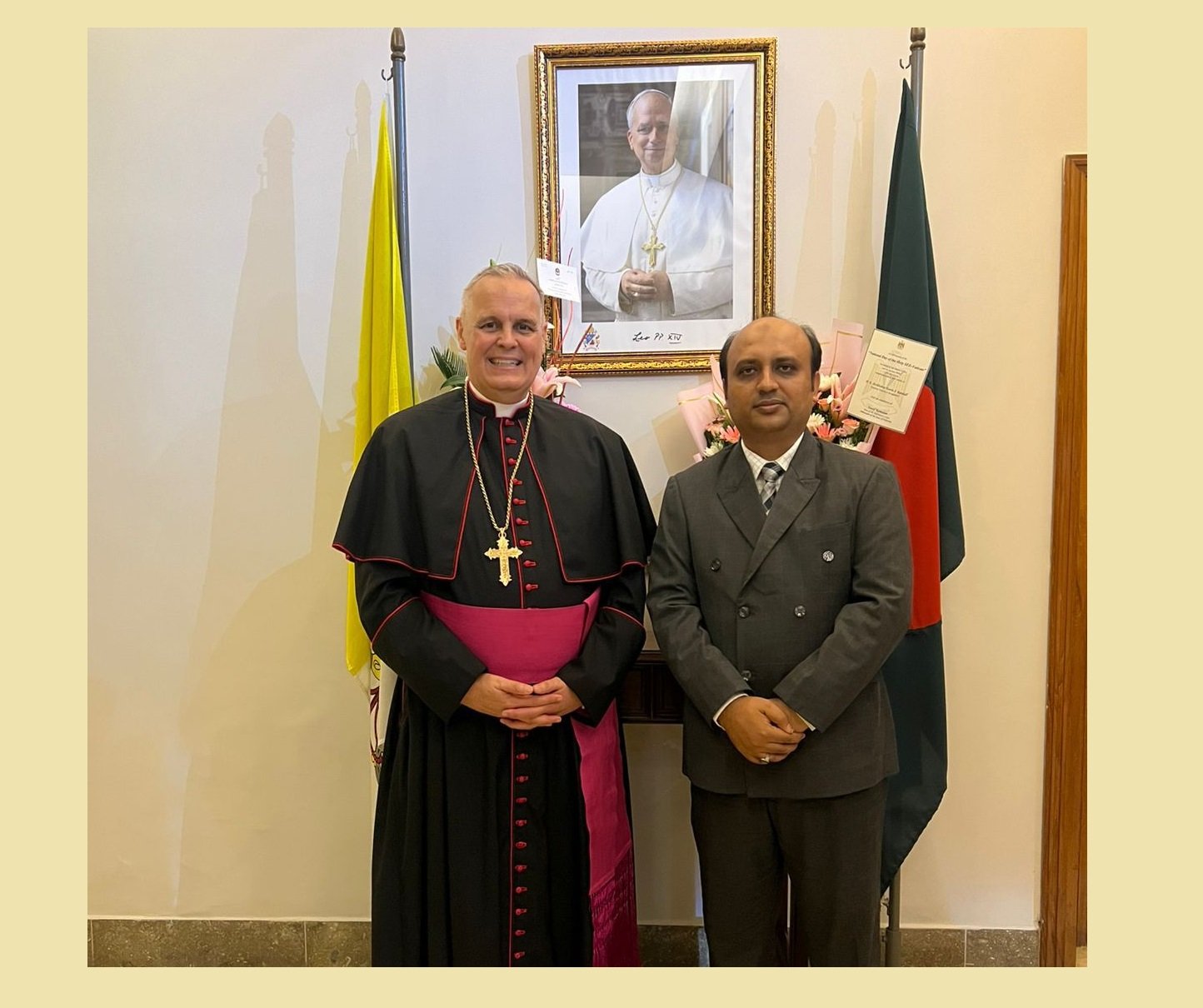 ঢাকায় ভ্যাটিকানের জাতীয় দিবস উদযাপন অনুষ্ঠানে হলি সি-ভ্যাটিকান দূতাবাস এর আমন্ত্রণে দৈনিক ঢাকা ডায়লগের সম্পাদকের অংশগ্রহণ