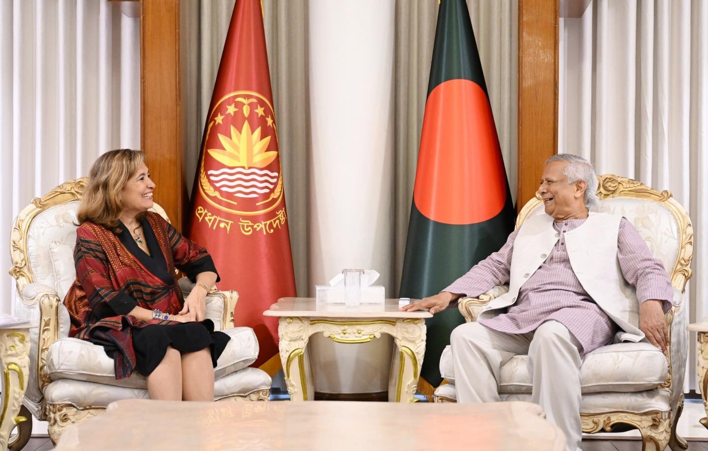 ইউনেস্কোর মেক্সিকান প্রার্থী গ্যাব্রিয়েলা রামোস পাতিনা প্রধান উপদেষ্টার সাথে সৌজন্য সাক্ষাৎ করেছেন