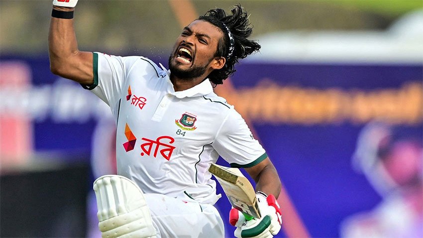 দেড় বছর পর টেস্ট সেঞ্চুরির দেখা পেলেন শান্ত
