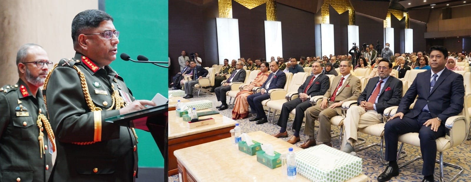 খেতাবপ্রাপ্ত ও বীর মুক্তিযোদ্ধা সেনাসদস্য এবং শান্তিকালীন পদকপ্রাপ্ত সেনাসদস্যগণকে সেনাবাহিনী প্রধান কর্তৃক সংবর্ধনা ও পদক প্রদান