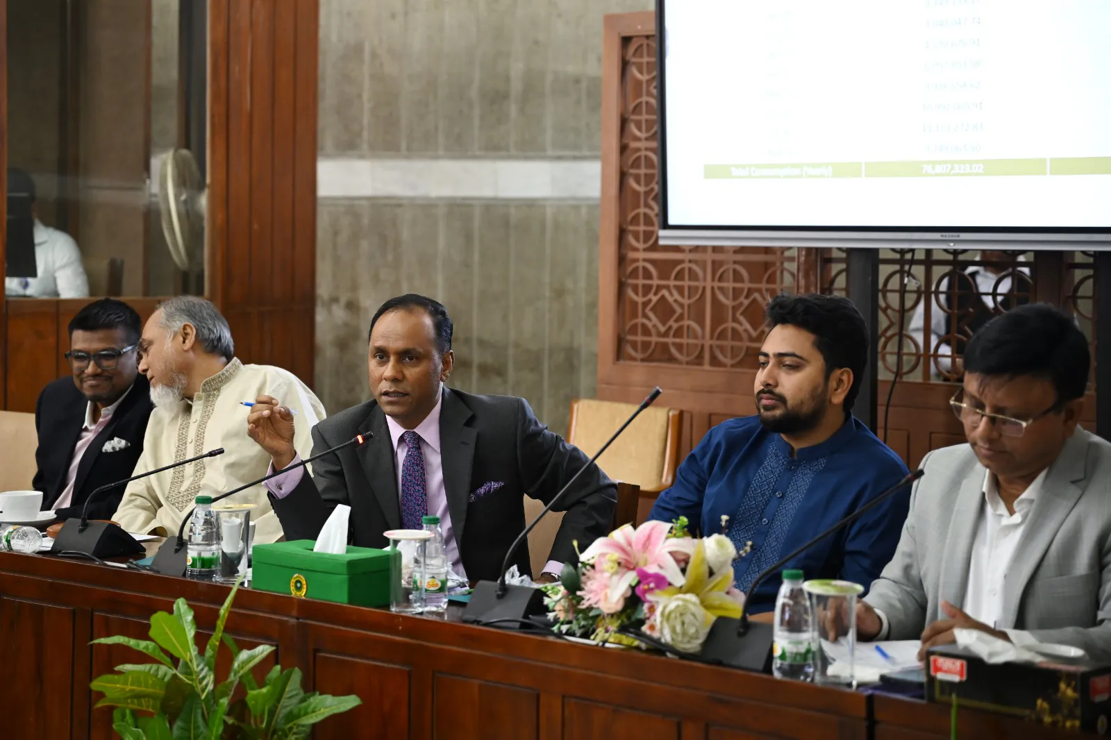 বাংলাদেশ জাতীয় সংসদ ভবন এলাকায় সোলার প্যানেল স্থাপনের বিষয়ে মতামত প্রদান সংক্রান্ত কমিটির প্রথম সভা অনুষ্ঠিত