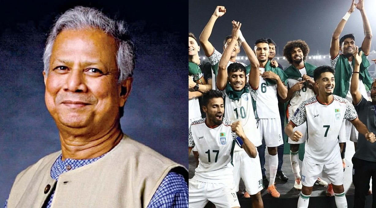 এএফসি এশিয়ান কাপ বাছাইপর্বে দারুণ জয়ে বাংলাদেশ ফুটবল দলকে অভিনন্দন জানালেন প্রধান উপদেষ্টা