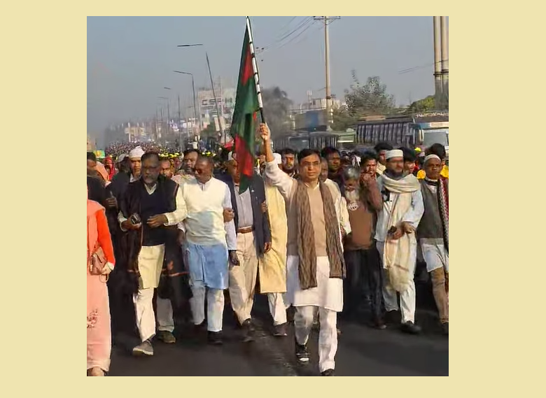 বিএনপি মনোনীত প্রার্থী মজিবুর রহমানের নেতৃত্বে কালিয়াকৈরে বিজয় দিবস র্যালি, জনতার ঢল