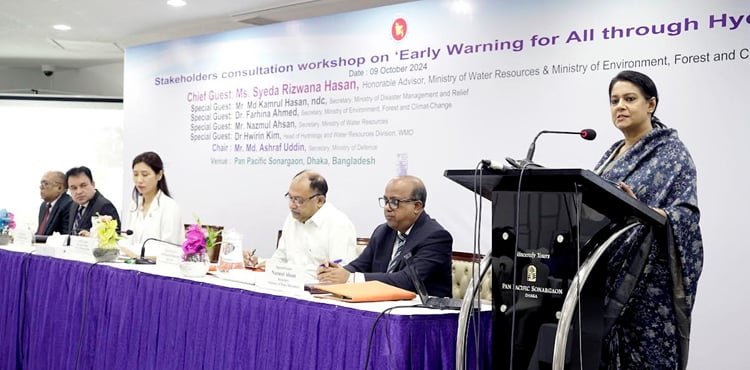 পূর্ব সতর্কীকরণ ব্যবস্থা উন্নয়নে কাজ হচ্ছে: রিজওয়ানা হাসান
