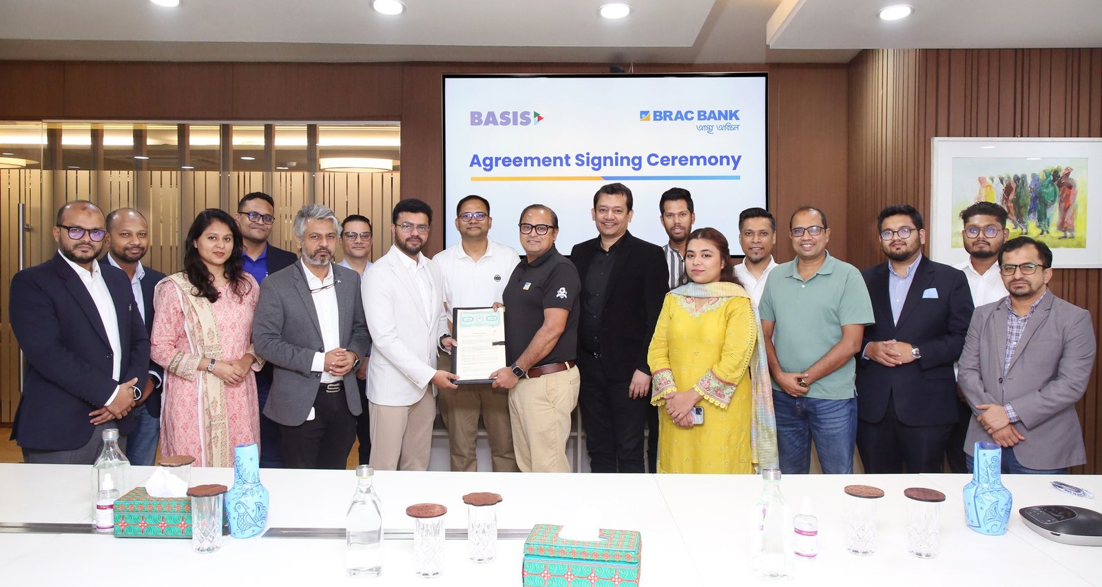 ব্র্যাক ব্যাংক পিএলসি-এর সঙ্গে সমঝোতা স্মারক স্বাক্ষর করলো বেসিস