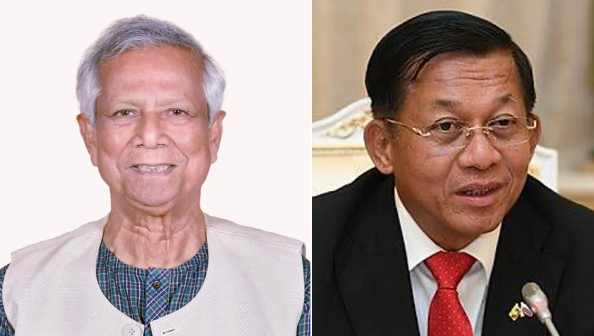 মায়ানমারের প্রধানমন্ত্রী মিন অং হ্লাইং প্রধান উপদেষ্টার সাথে সাক্ষাৎ করেছেন