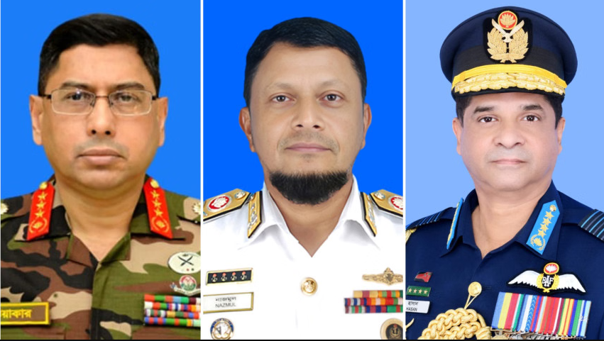 খালেদা জিয়াকে দেখতে এভারকেয়ারে গেলেন তিন বাহিনীর প্রধান