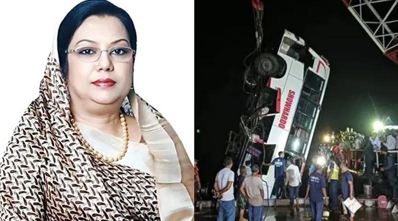 দৌলতদিয়ায় মর্মান্তিক বাস দুর্ঘটনায় প্রাণহানির ঘটনায় বেসামরিক বিমান পরিবহন ও পর্যটন মন্ত্রীর গভীর শোক প্রকাশ