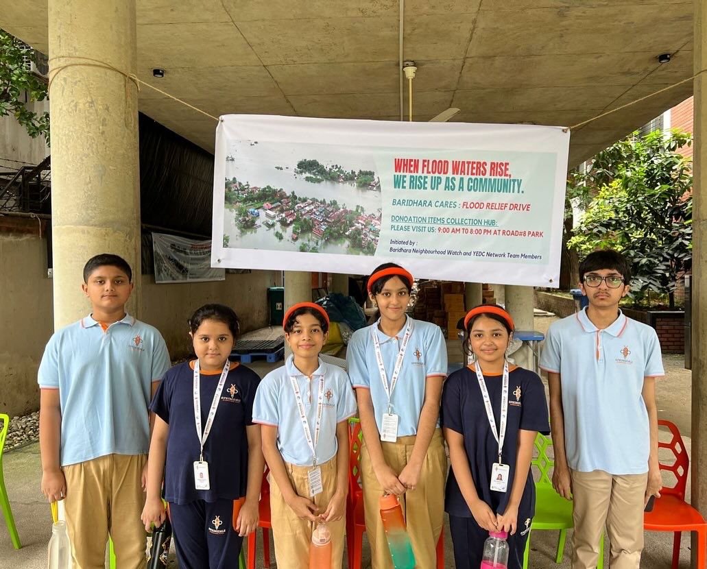 স্প্রিংডেল ইন্টারন্যাশনাল স্কুল তাদের শিক্ষার্থীদের দ্বারা মানবতার উত্তম উদাহরন সৃষ্টি করলো