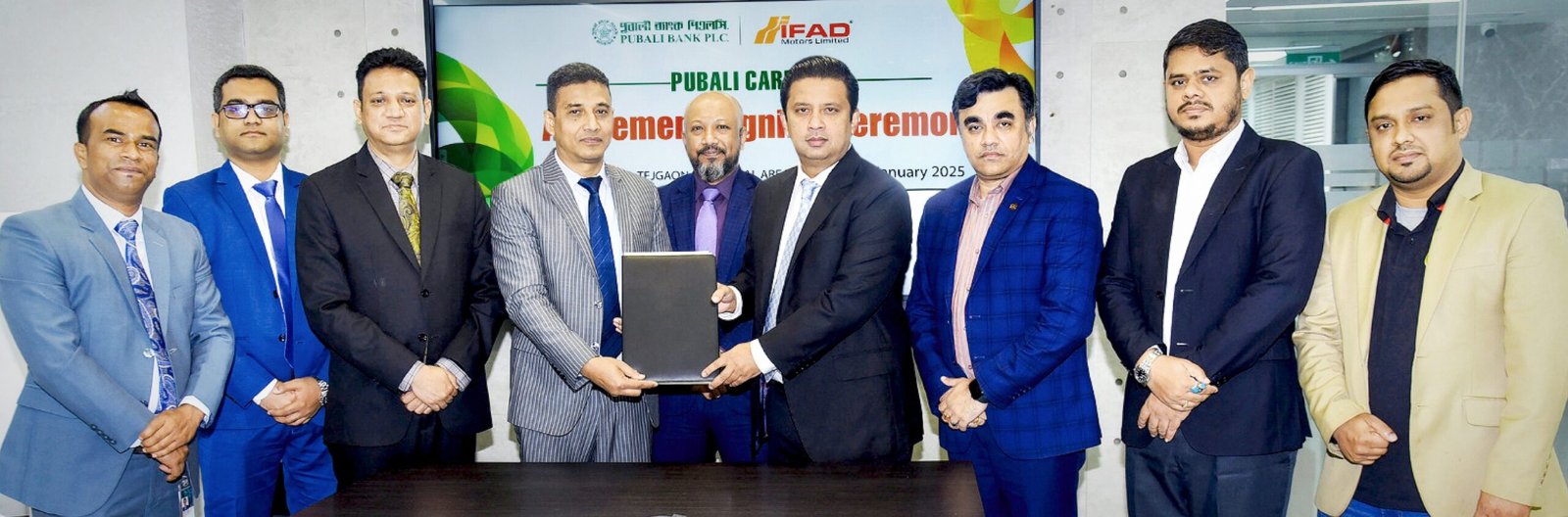 পূবালী ব্যাংক পিএলসি এবং ইফাদ মোটরস লিমিটেড একটি চুক্তি স্বাক্ষর করেছে