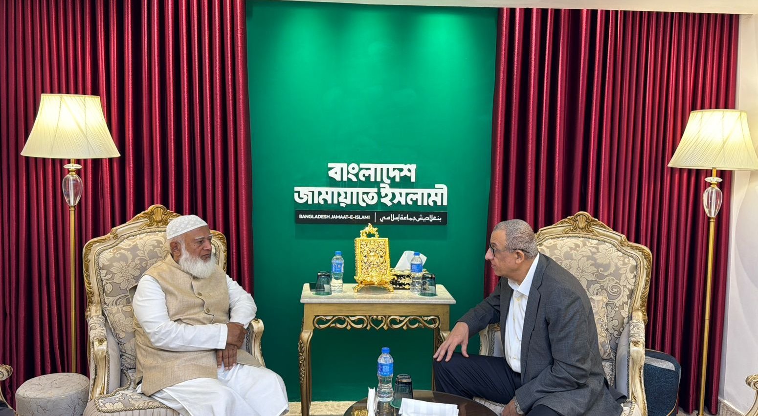 জামায়াতের আমীরের সঙ্গে সৌজন্য সাক্ষাৎ করেন ফিলিস্তিনের রাষ্ট্রদূত