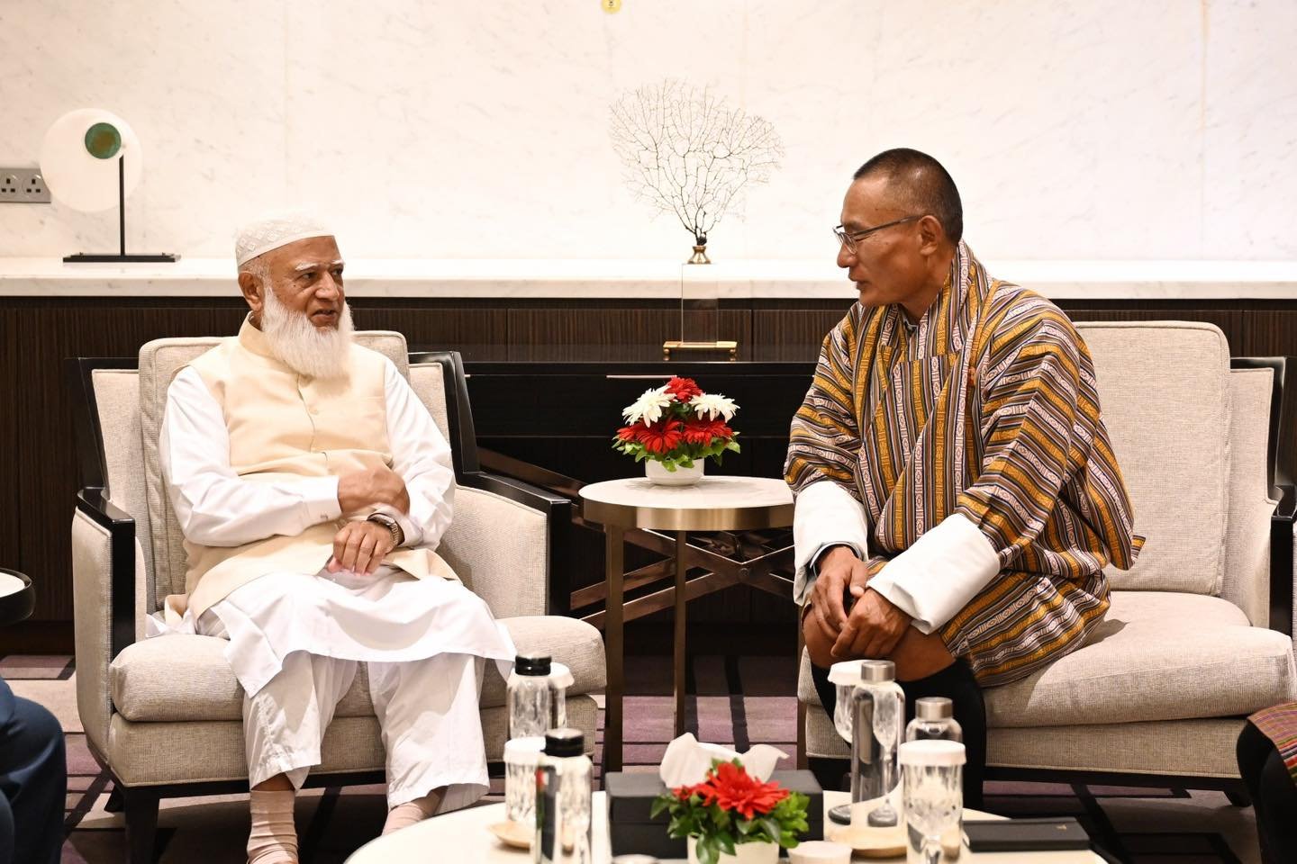 ভুটানের প্রধানমন্ত্রীর সঙ্গে আমীরে জামায়াতের সৌজন্য বৈঠক অনুষ্ঠিত