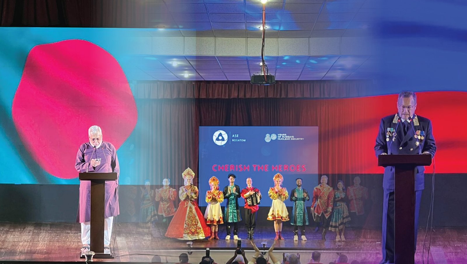 রাশিয়া দিবস উদযাপন উপলক্ষে ঢাকায় রাশিয়ান দূতাবাসের বর্ণাঢ্য সংবর্ধনা